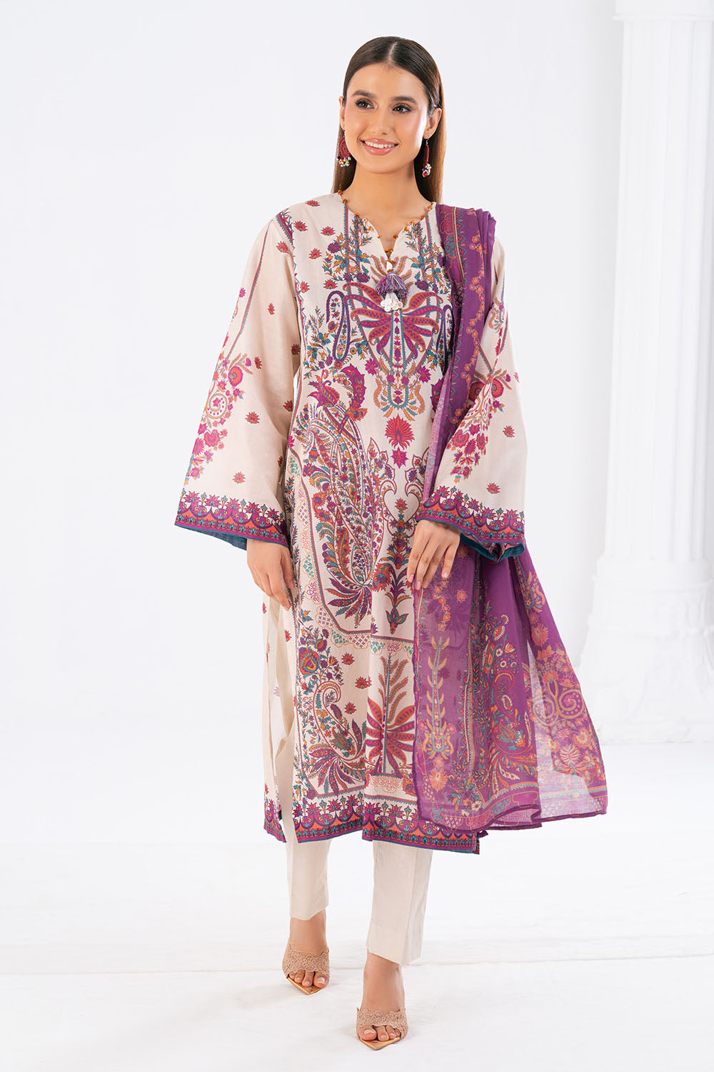 3 Piece Printed Lawn Suit