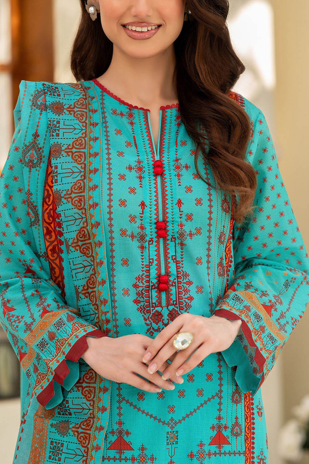 3 Piece Printed Lawn Suit