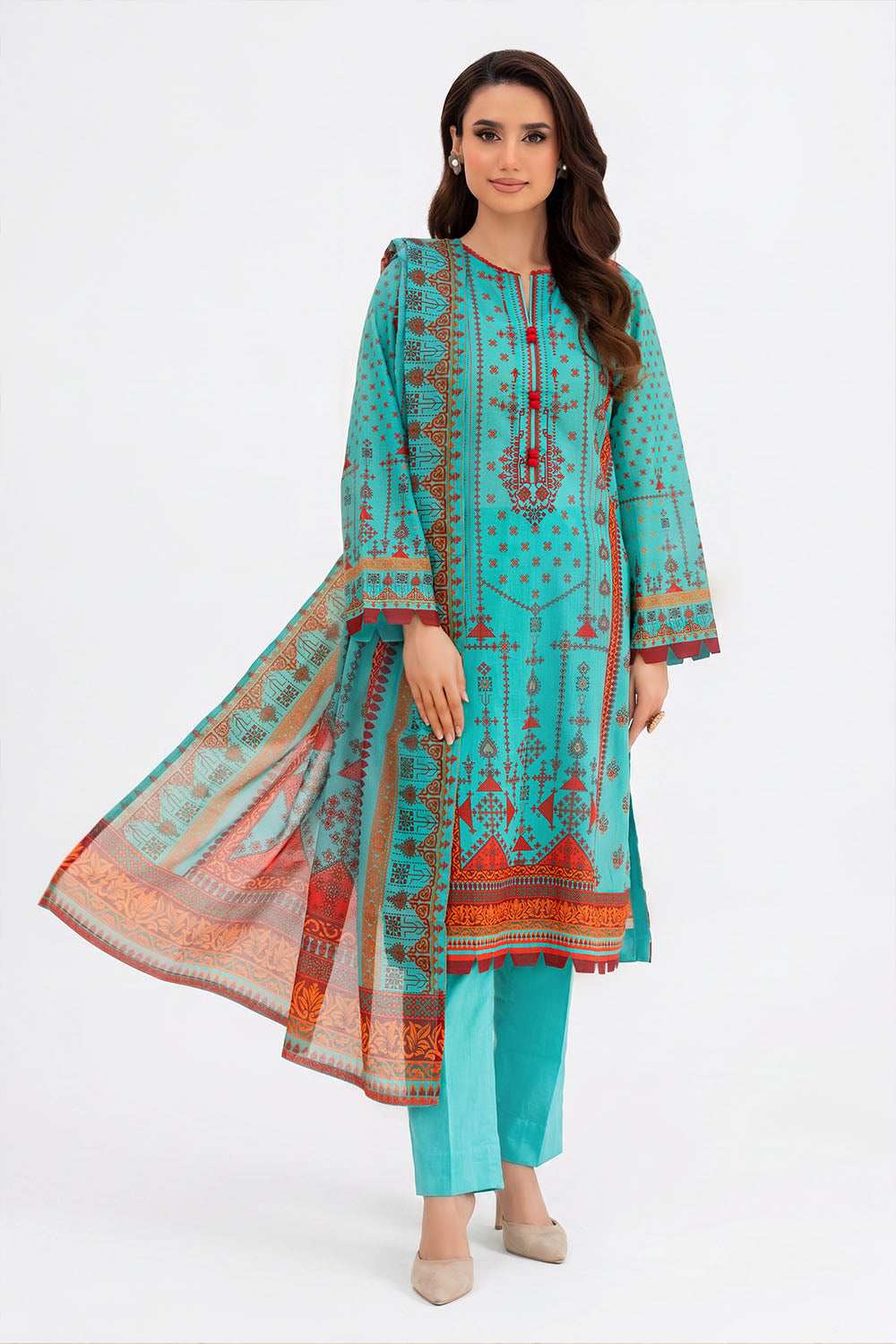 3 Piece Printed Lawn Suit
