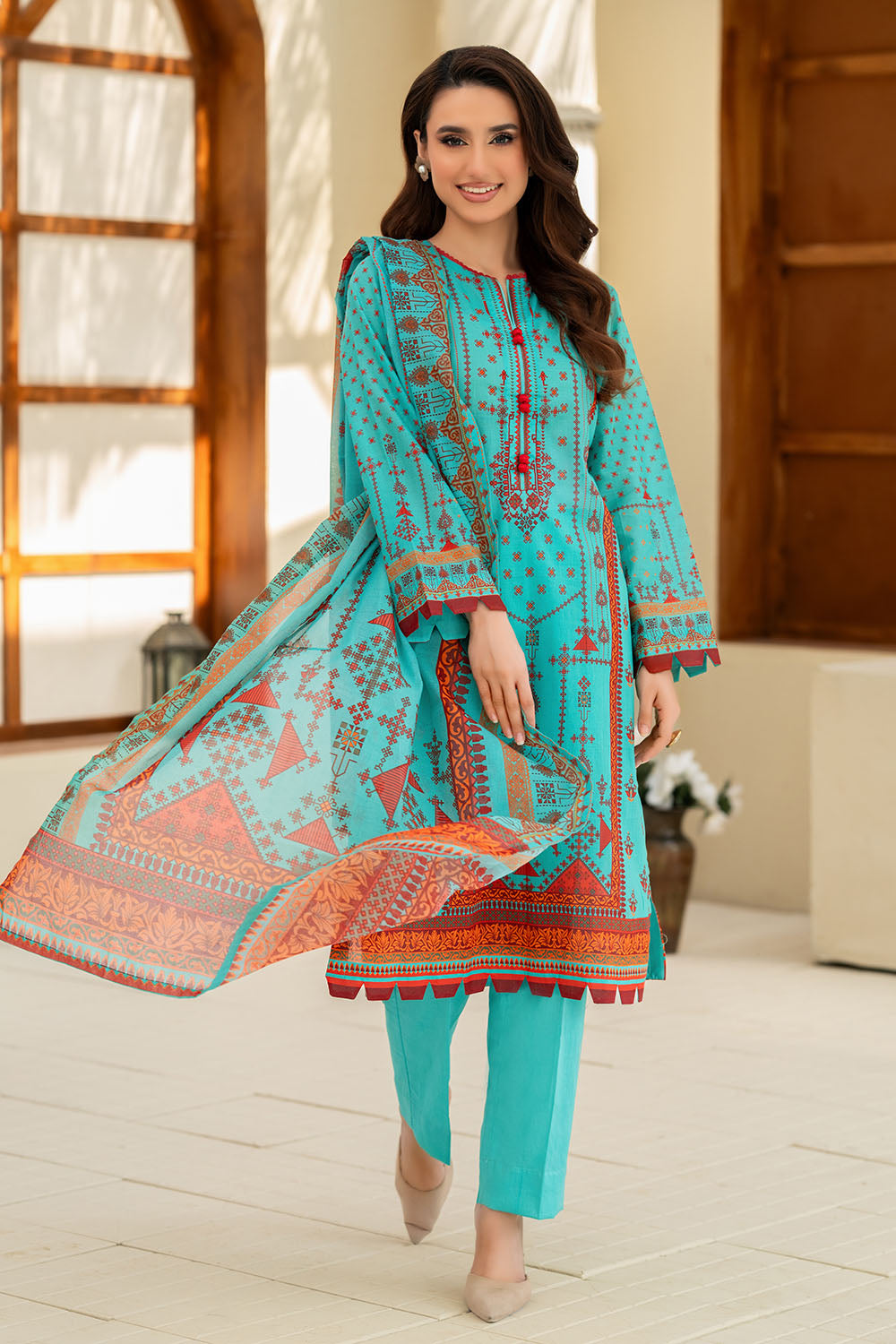 3 Piece Printed Lawn Suit