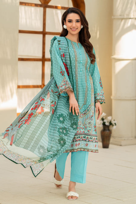 3 Piece Printed Lawn Suit - W-FB-SP4-26-467143