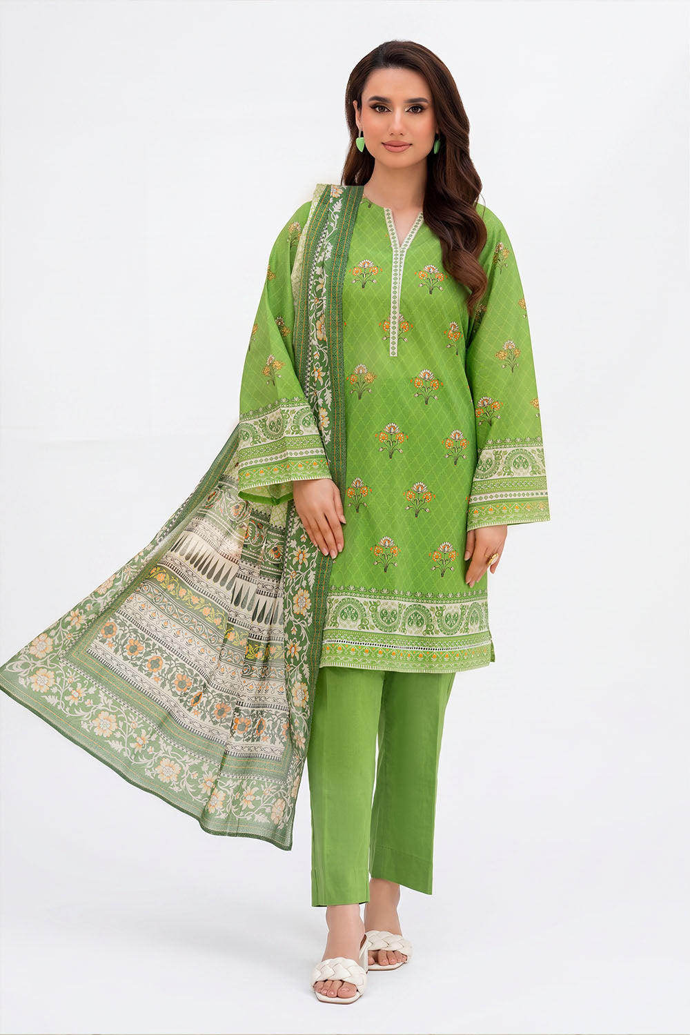 3 Piece Printed Lawn Suit