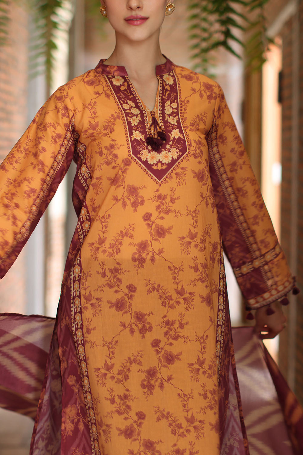 3 Piece Printed Lawn Suit with Printed Lawn Dupatta