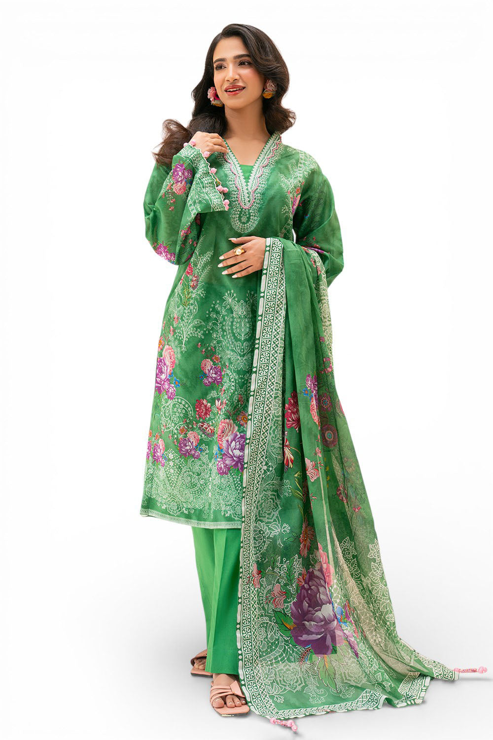 3 Piece Printed Lawn Suit - W-FB-SP1-26-455575