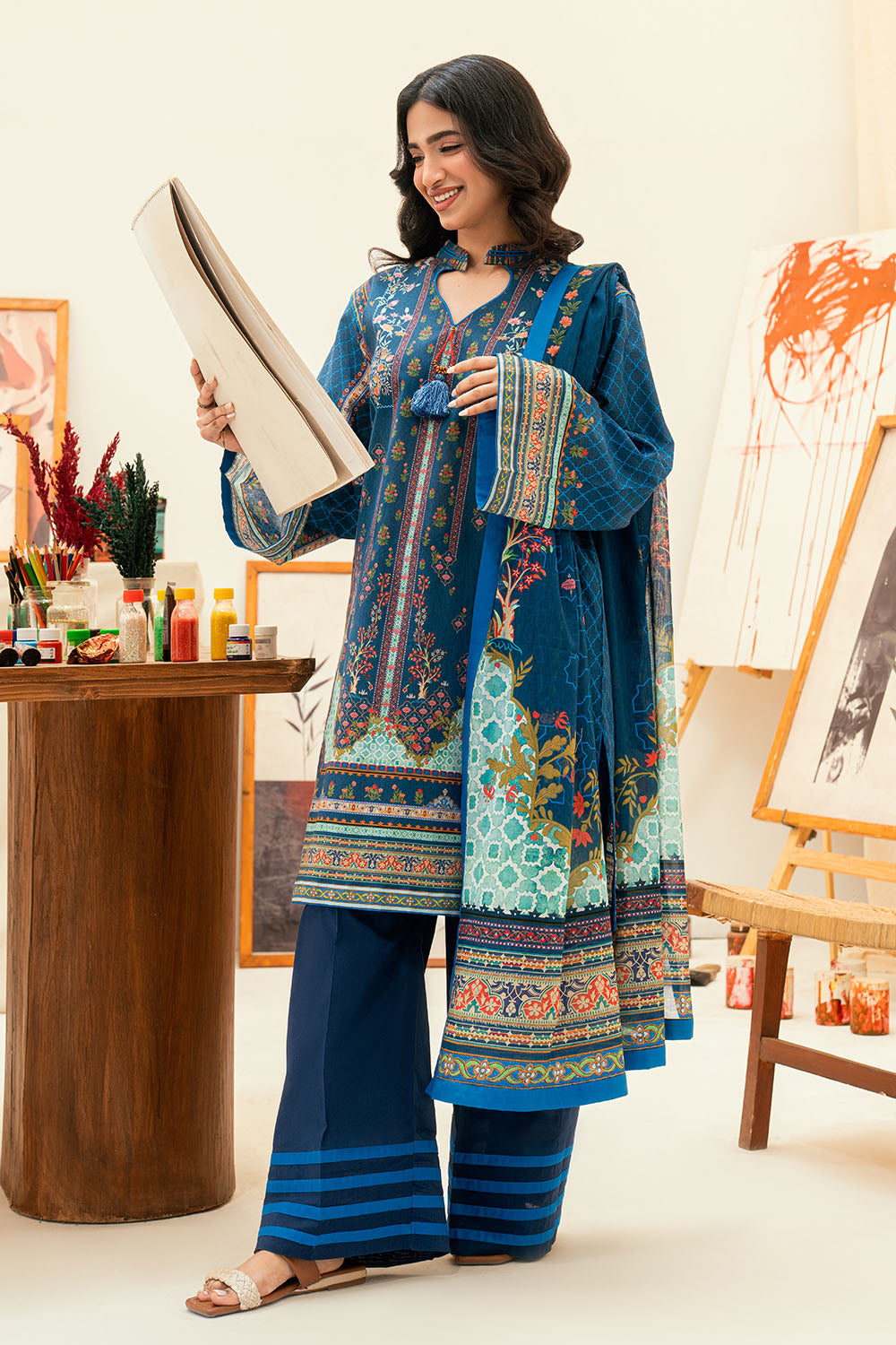3 Piece Printed Lawn Suit
