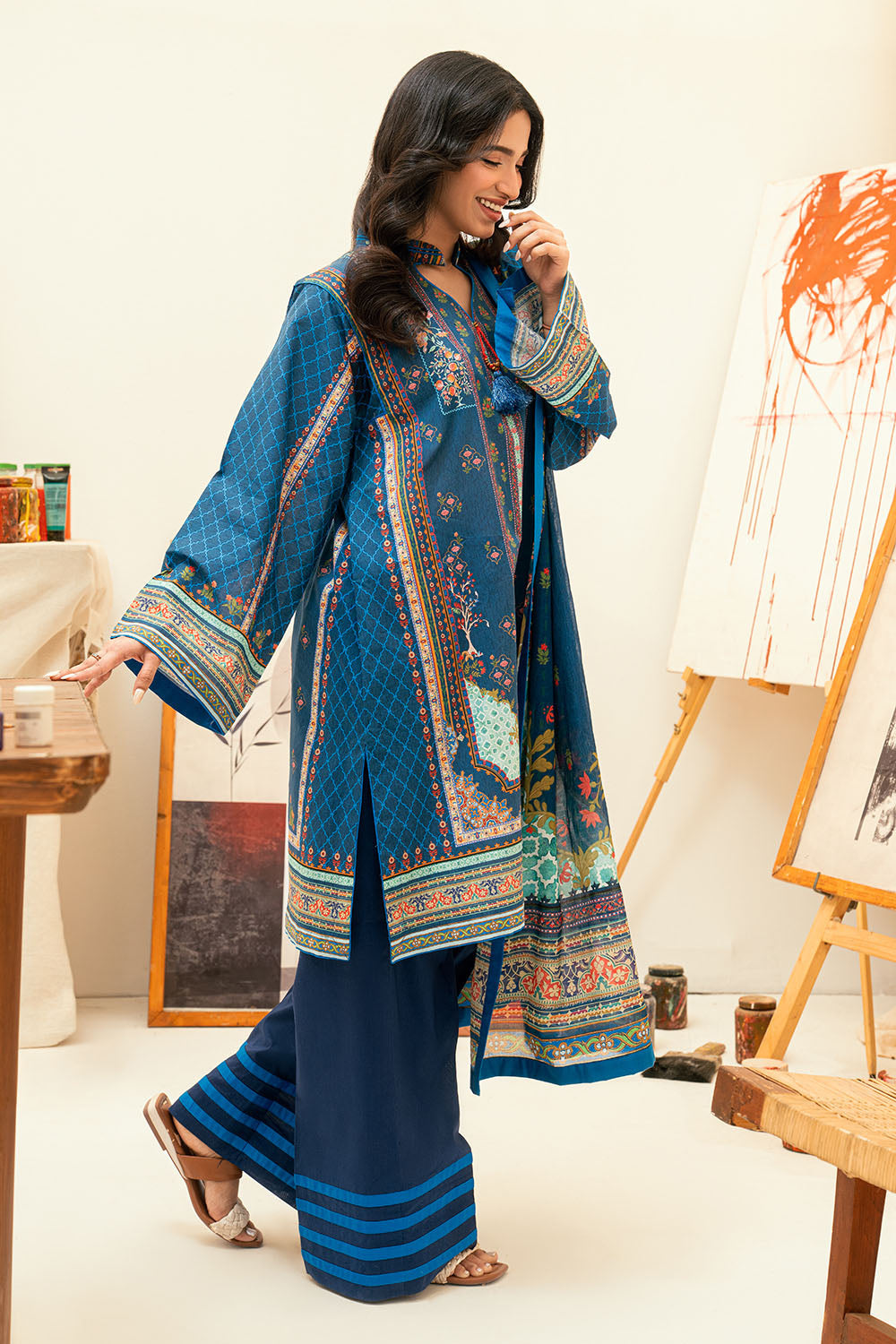 3 Piece Printed Lawn Suit