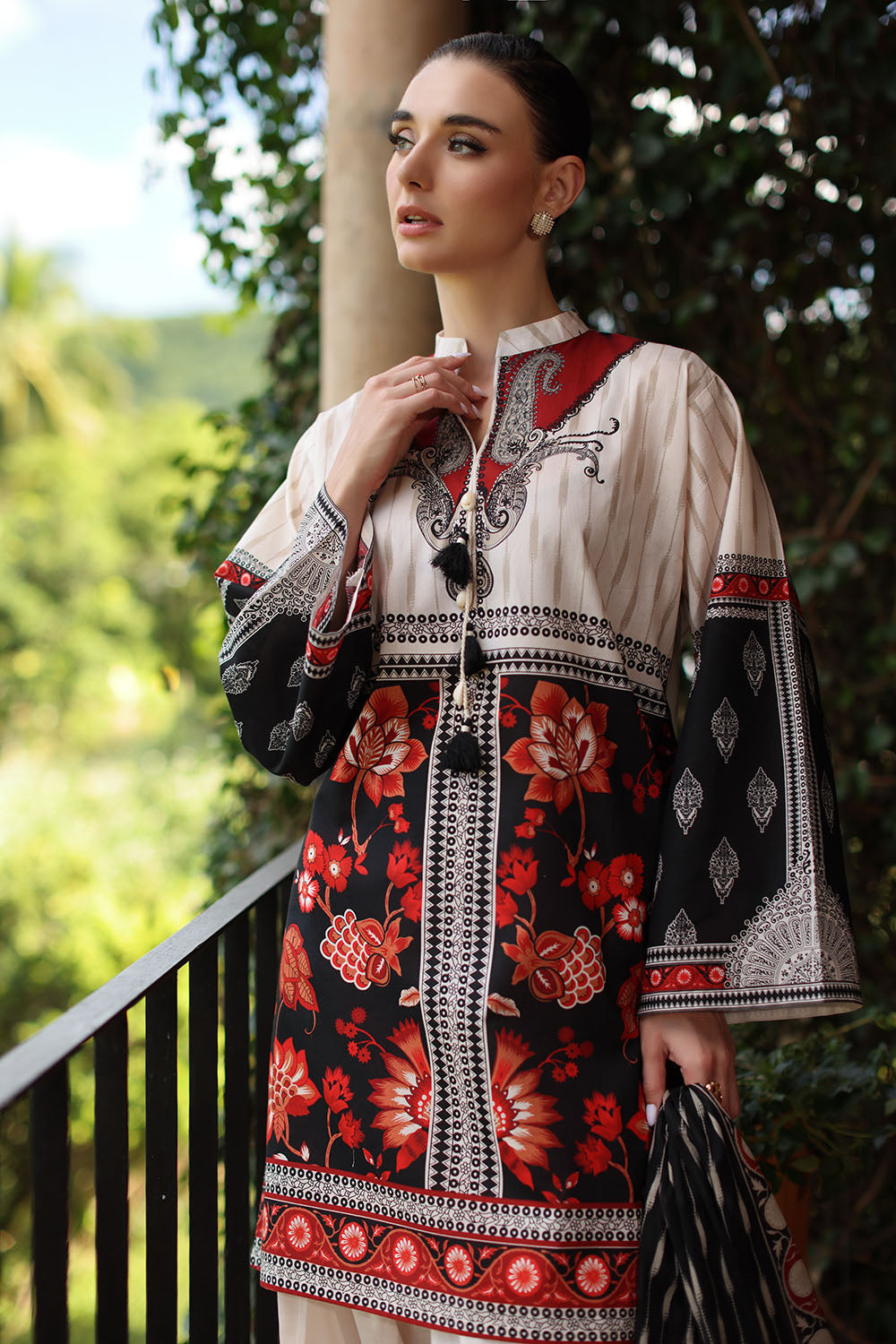 3 Piece Printed Lawn Suit With Dupatta