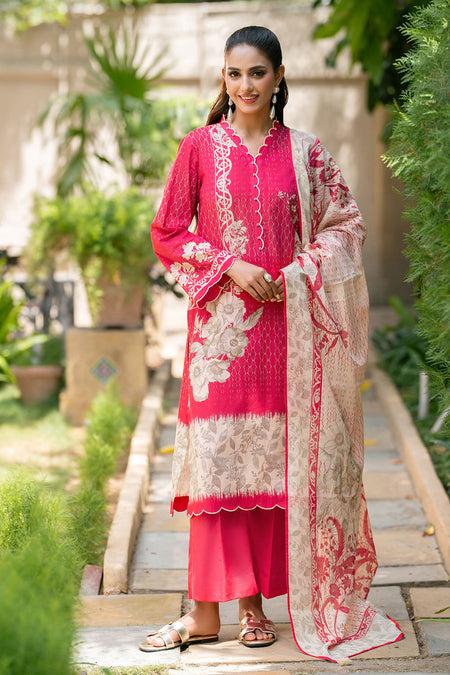 3 Piece Printed Lawn Suit with Printed Lawn Dupatta - W-FB-LB-26-485115