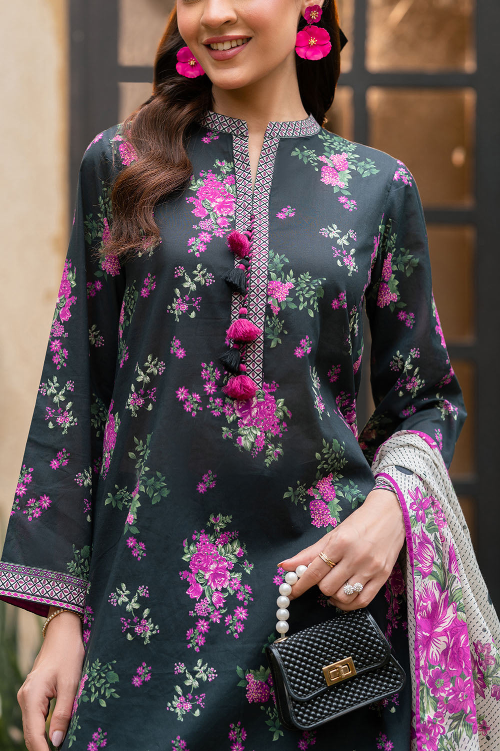 3 Piece Printed Lawn Suit with Printed Lawn Dupatta