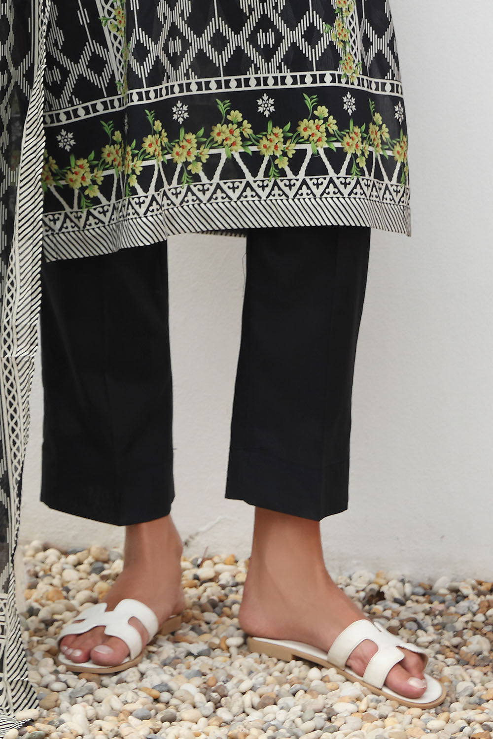 3 Piece Printed Lawn Suit with Embroidered Neckline and Printed Lawn Dupatta