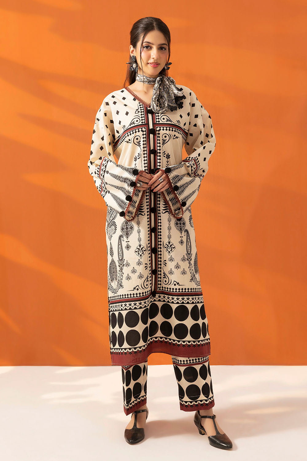 2 Piece Printed Lawn Suit