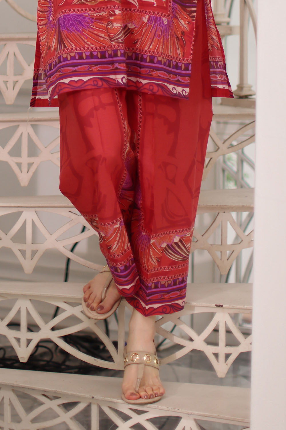 2 Piece Printed Lawn Suit with Printed Trouser