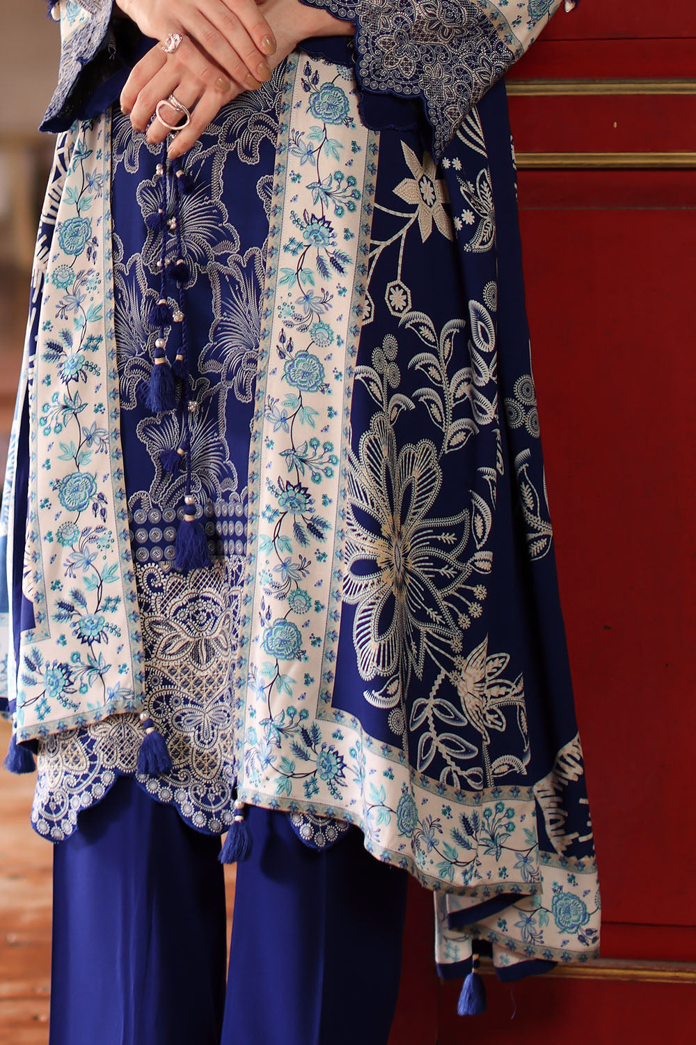 3 Piece Printed Linen Suit with Printed Linen Dupatta