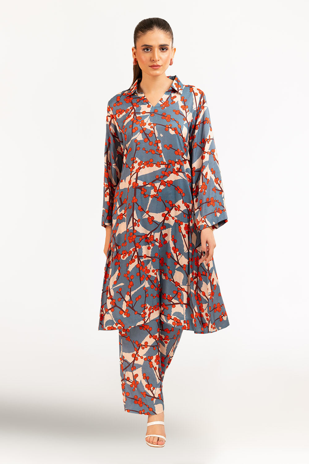 1 Piece Printed Linen Shirt