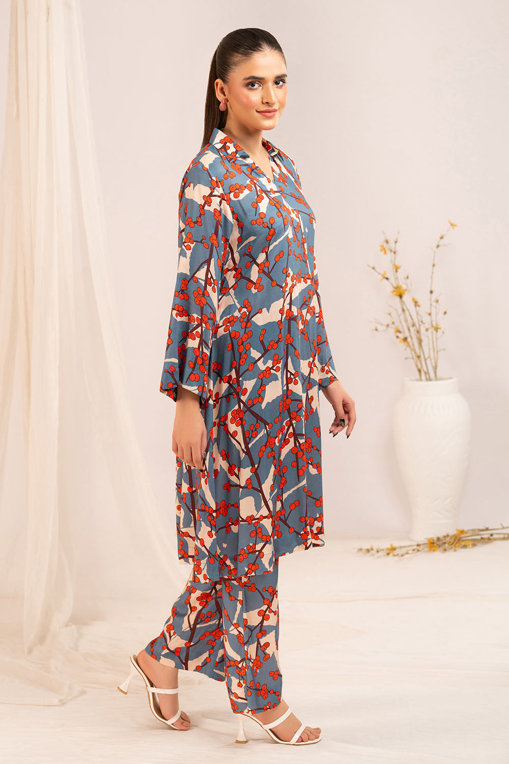 1 Piece Printed Linen Shirt