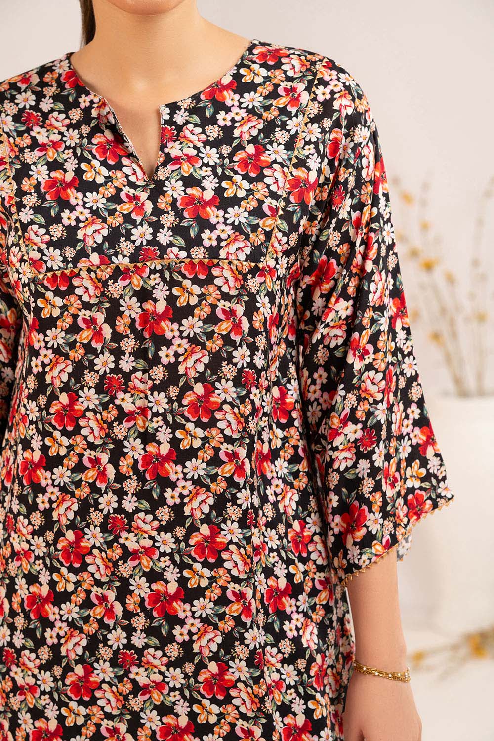 1 Piece Printed Linen Shirt