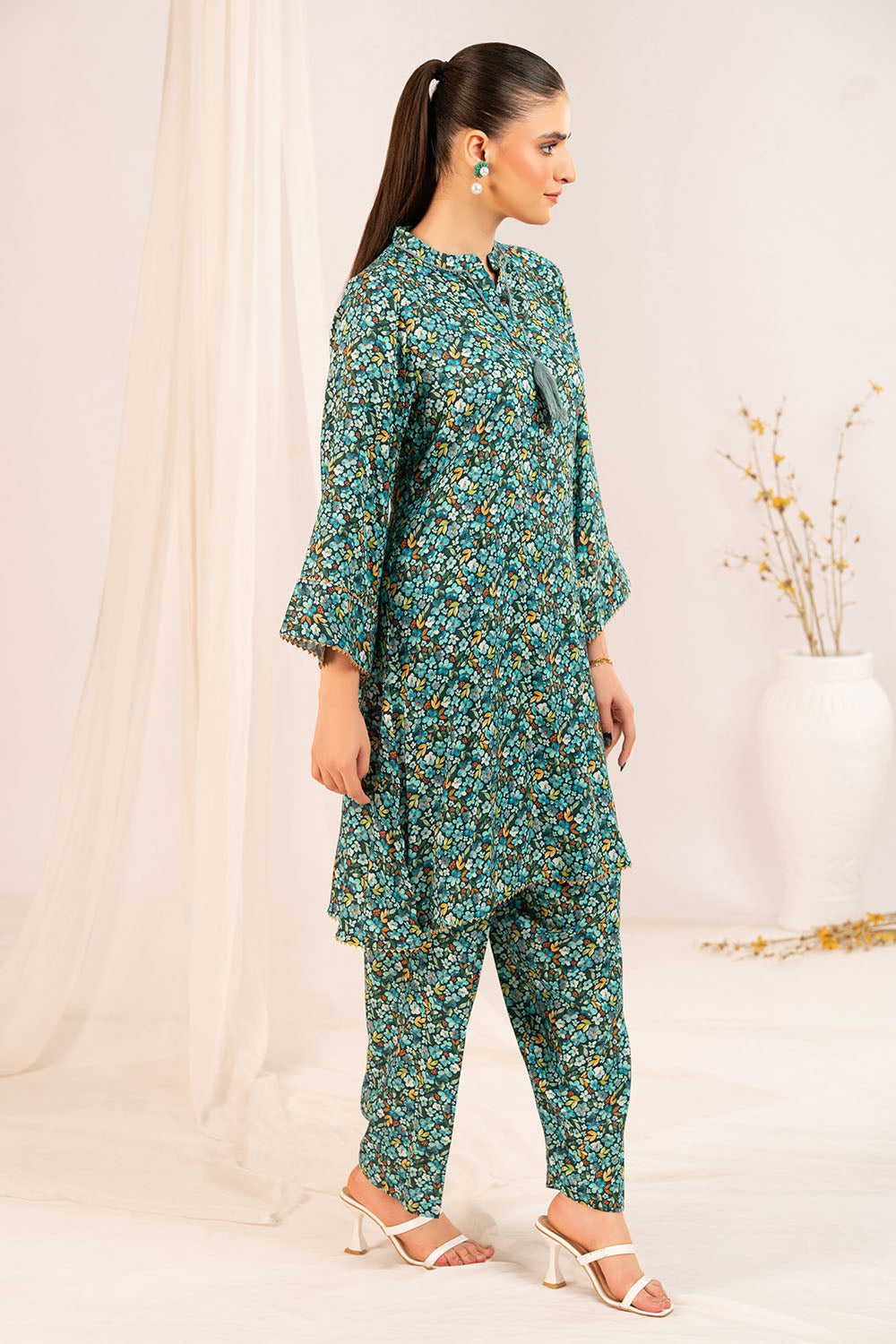 1 Piece Printed Linen Shirt