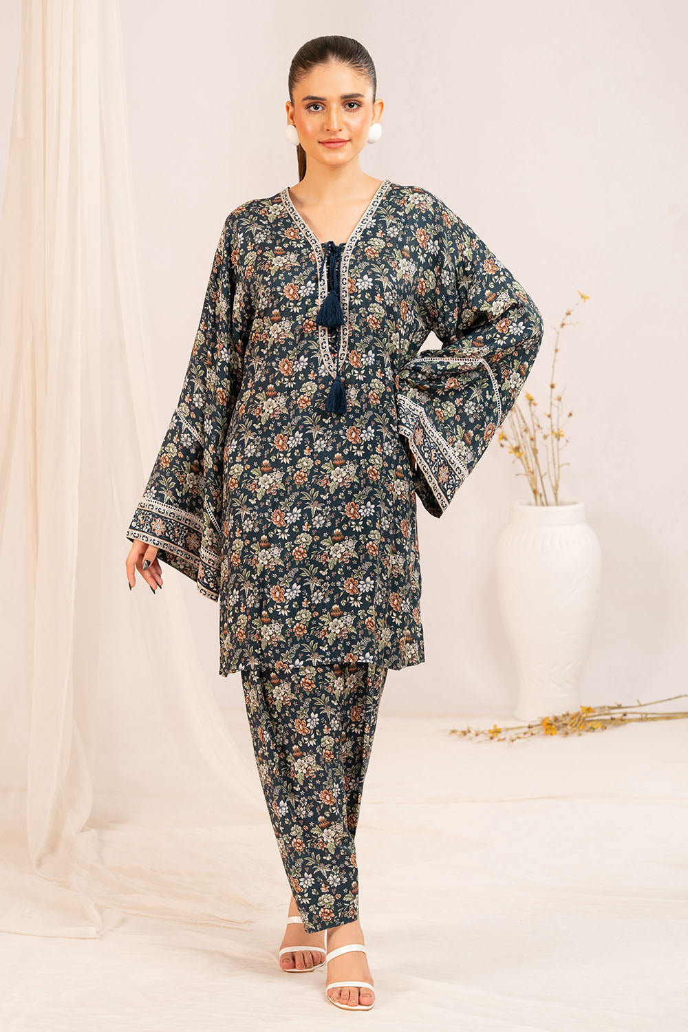 1 Piece Printed Linen Shirt