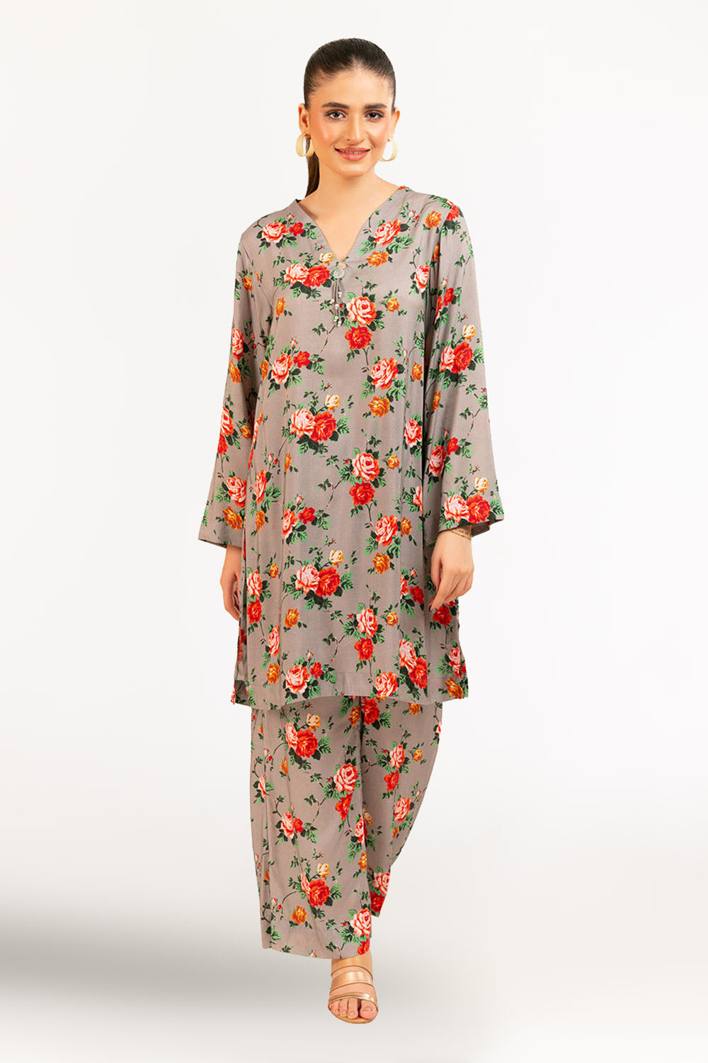 1 Piece Printed Linen Shirt