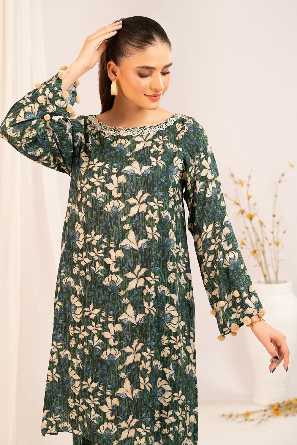 1 Piece Printed Linen Shirt