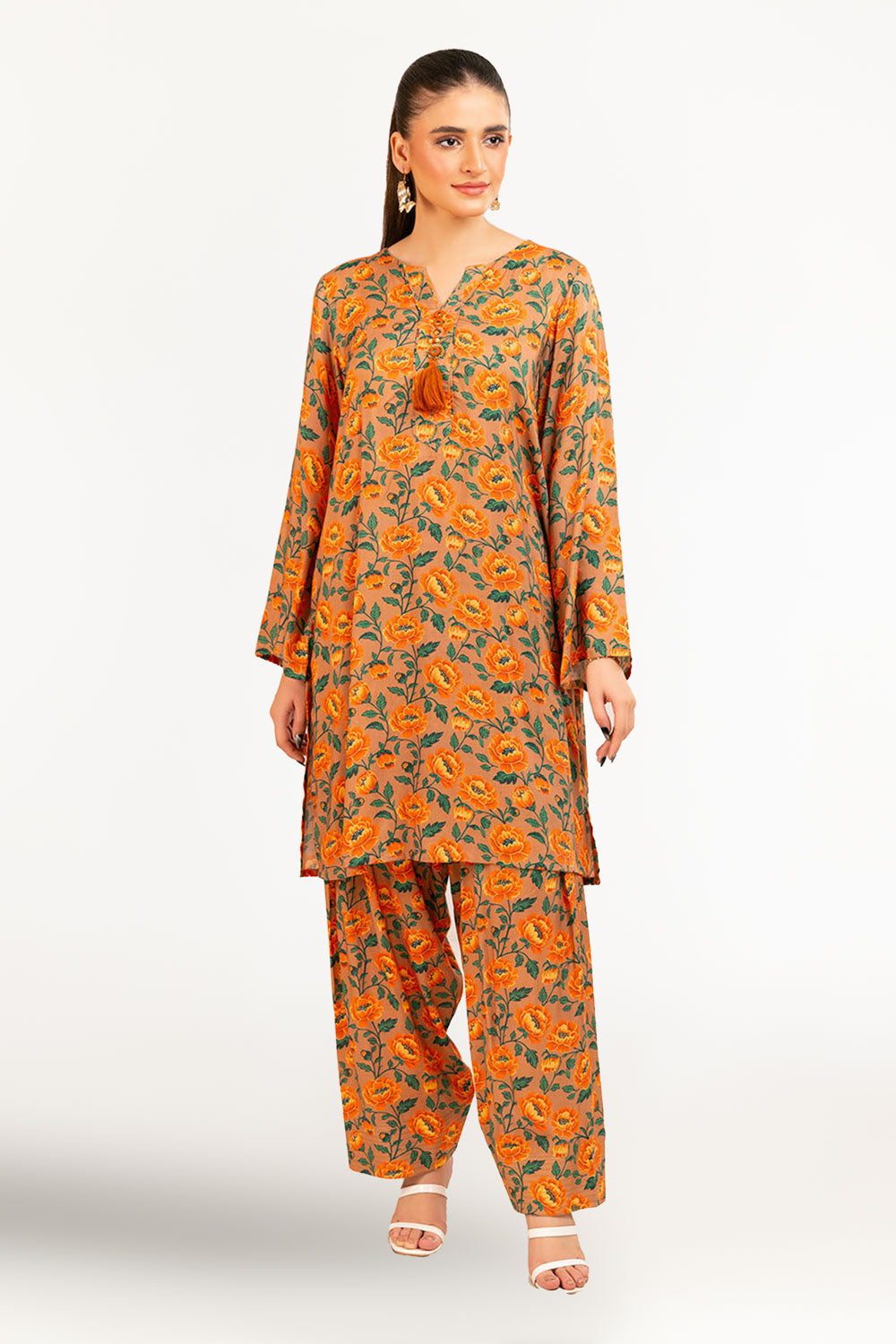 1 Piece Printed Linen Shirt