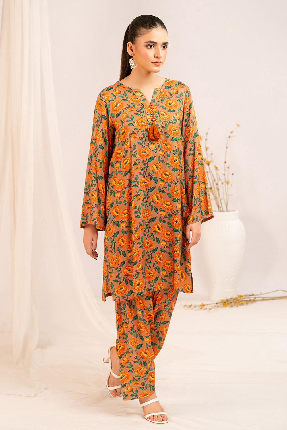 1 Piece Printed Linen Shirt