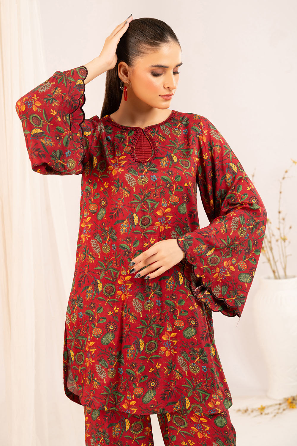 1 Piece Printed Linen Shirt