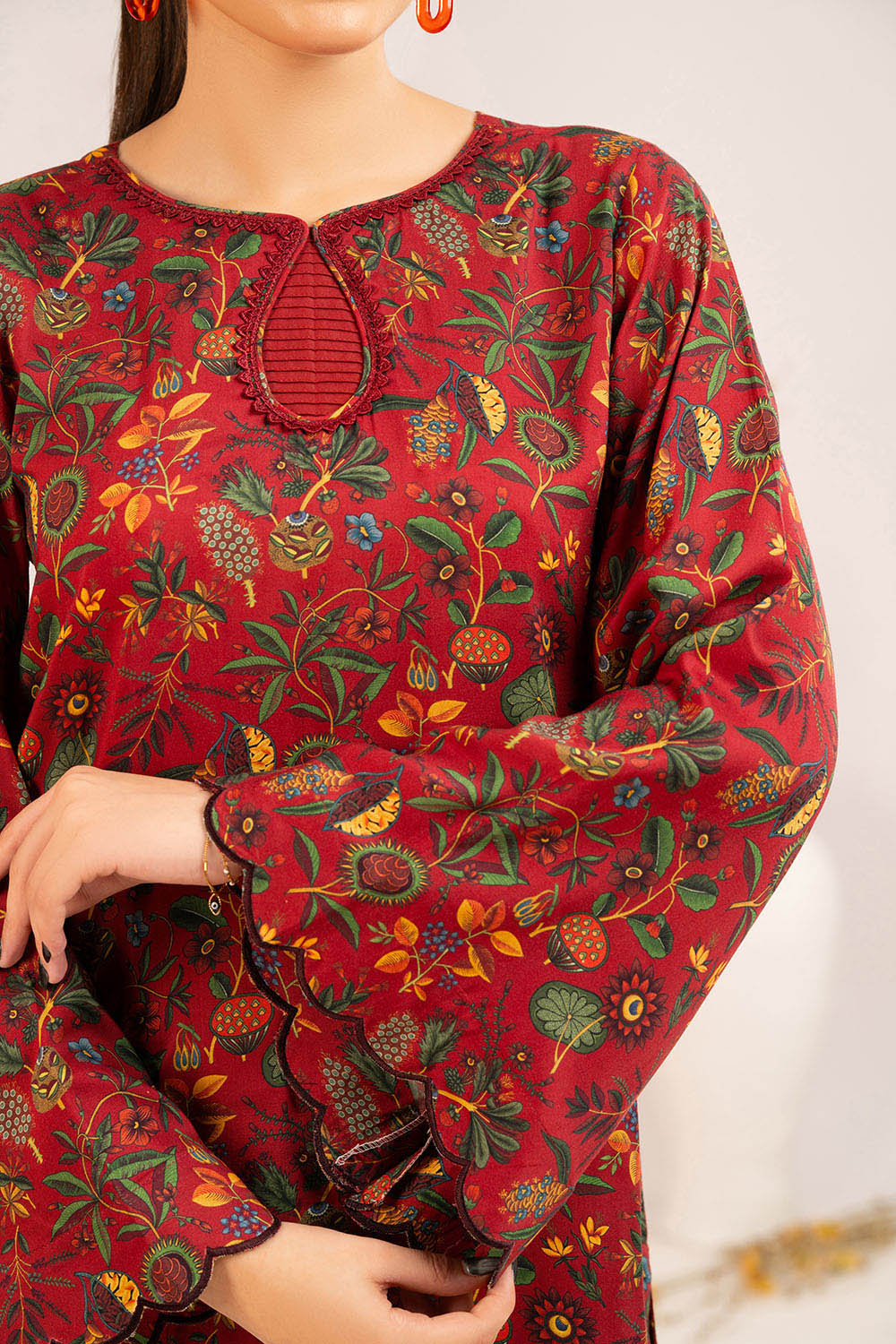 1 Piece Printed Linen Shirt