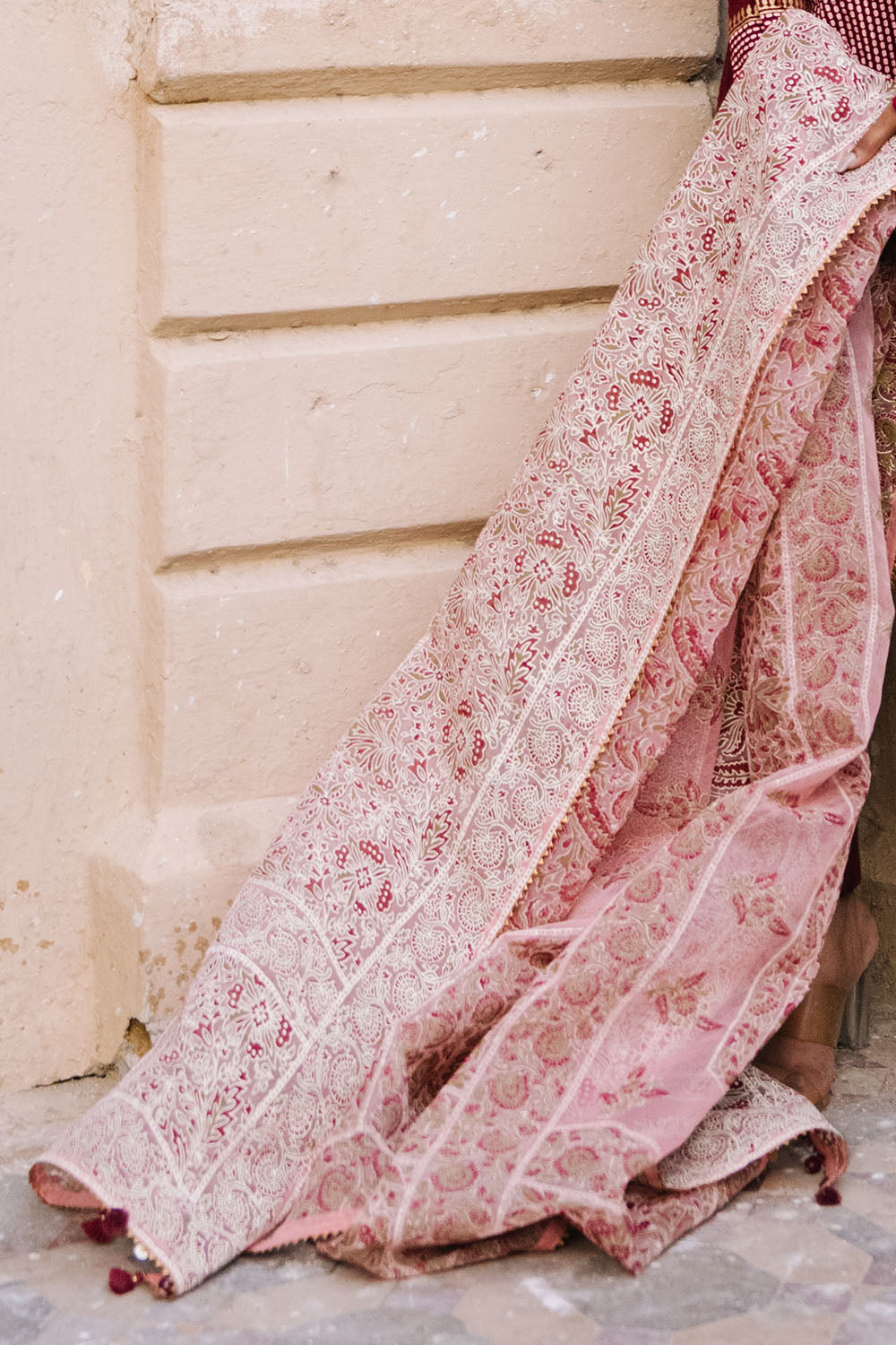 3 Piece Embroidered Velvet Suit