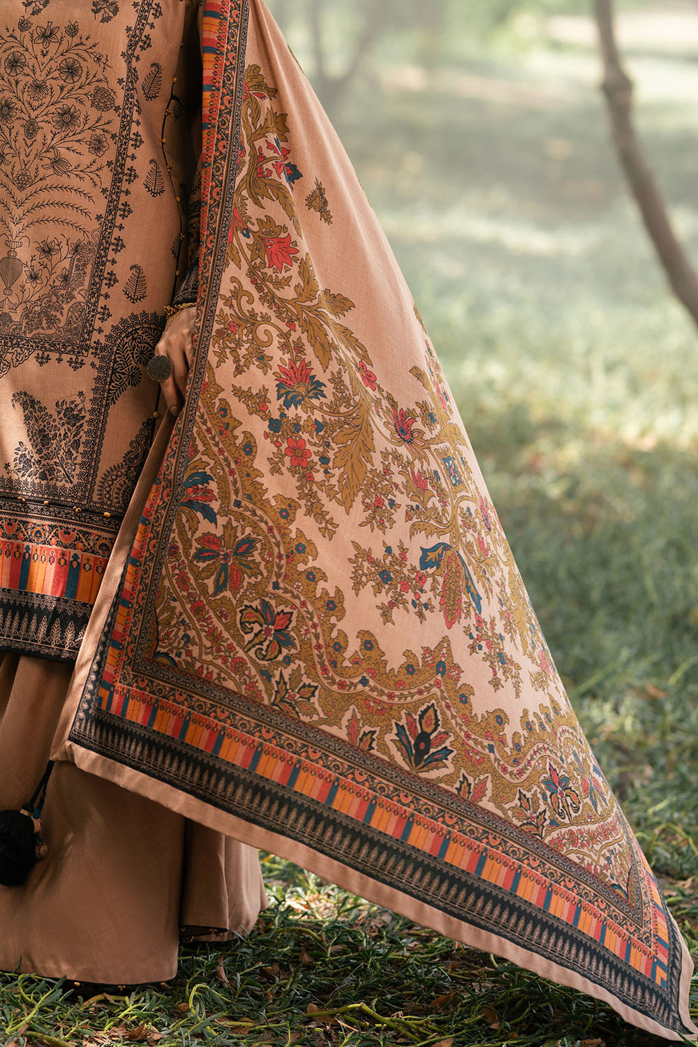 3 Piece Printed Pashmina Suit