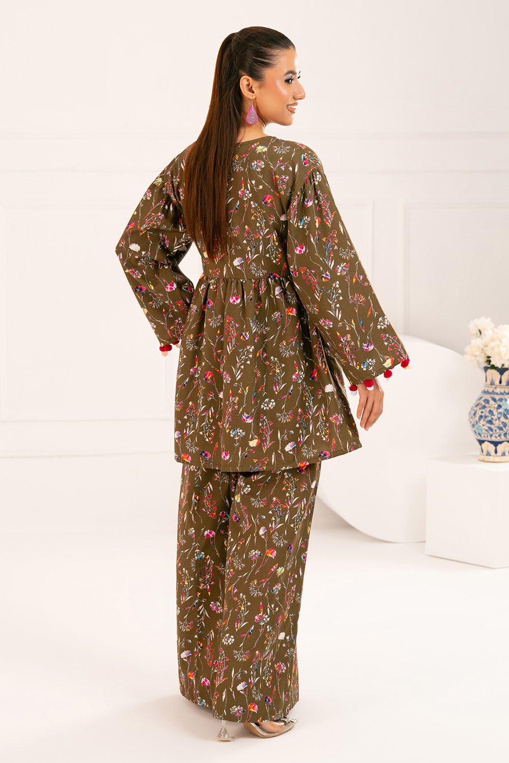 Embroidered Khaddar Shirt