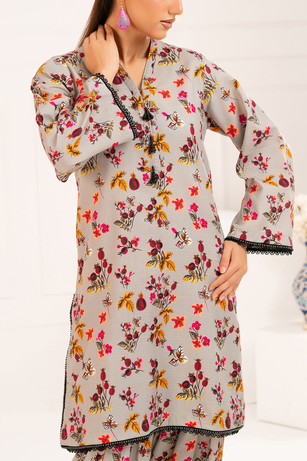 Printed Viscose Linen Shirt