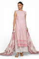 3 Piece Schiffli Embroidered Lawn Suit with Silk Dupatta