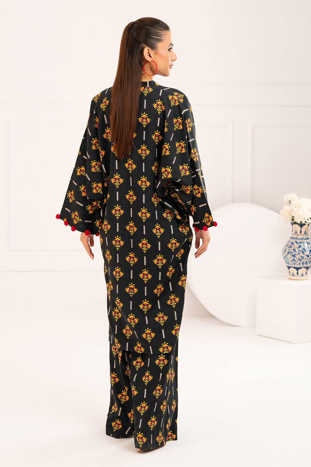 Solid Khaddar Flared Pants