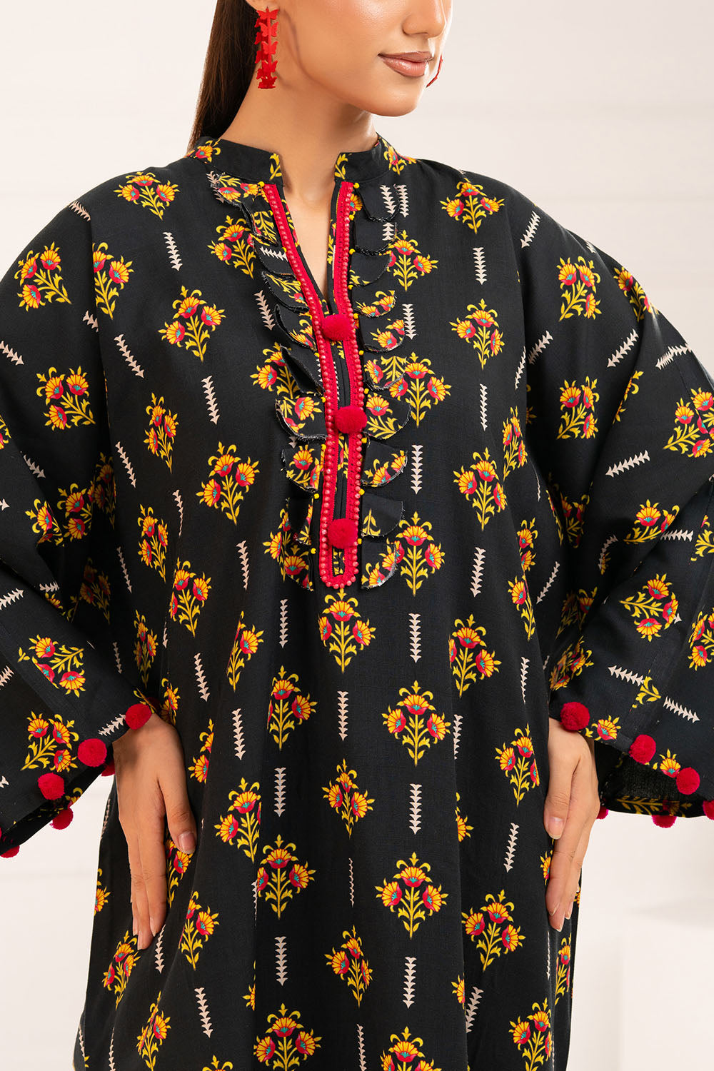 Solid Khaddar Flared Pants