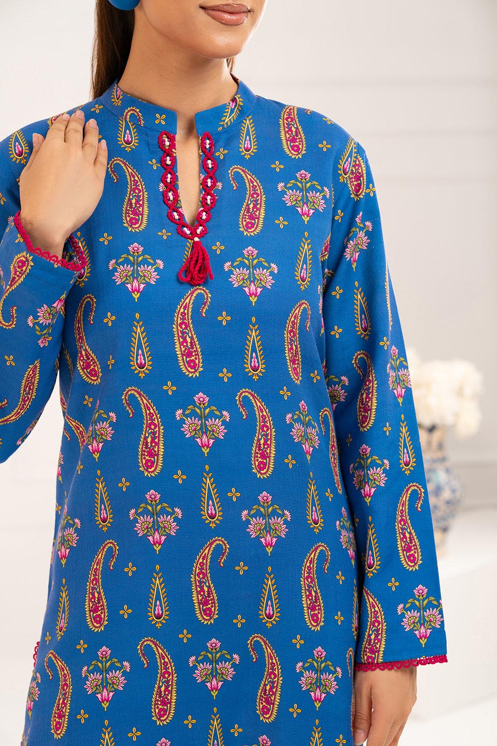 Embroidered Khaddar Shirt