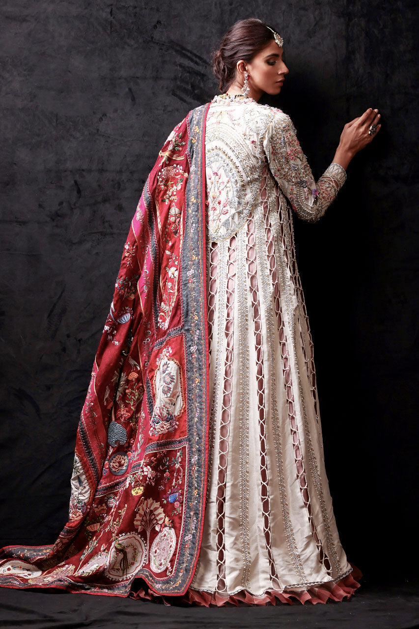 Criss Cross Textured Peshwas
