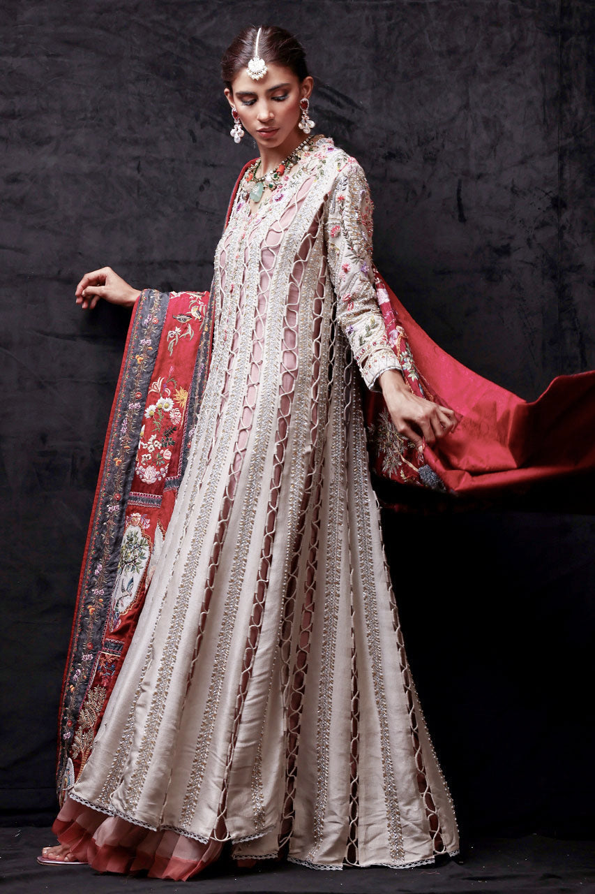 Criss Cross Textured Peshwas