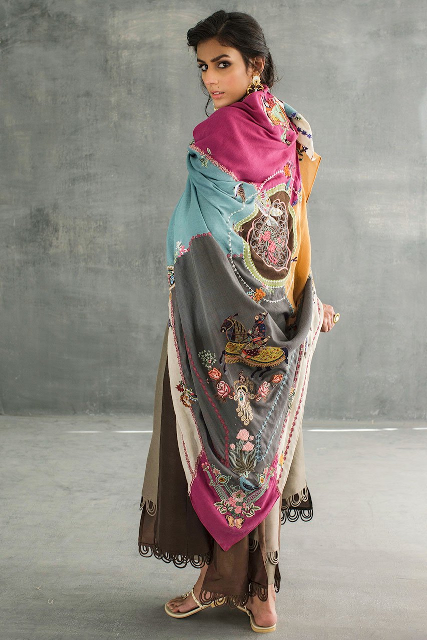 4 Tone Square Scarf