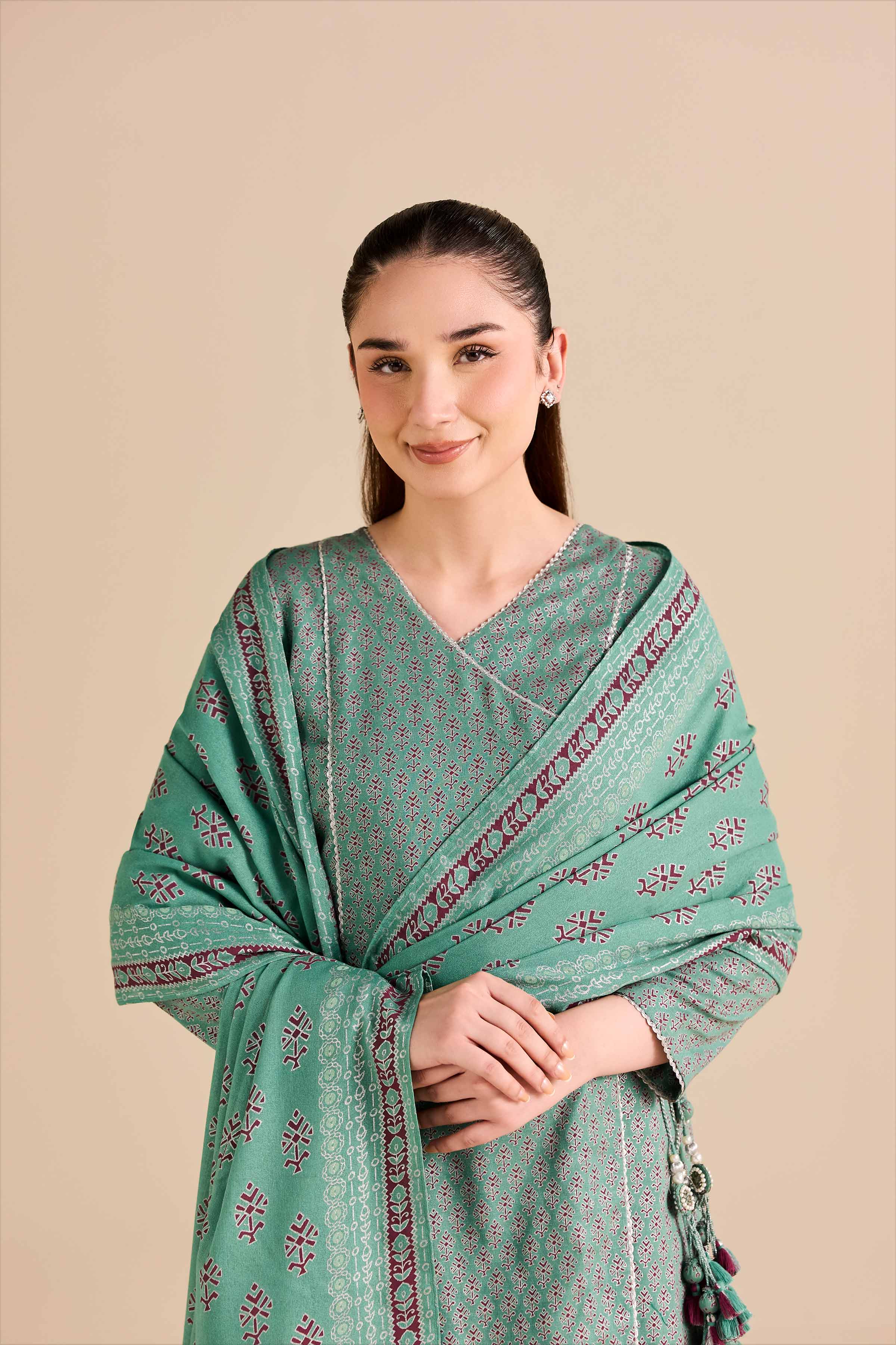 3 Piece - Printed Suit - PW25-494