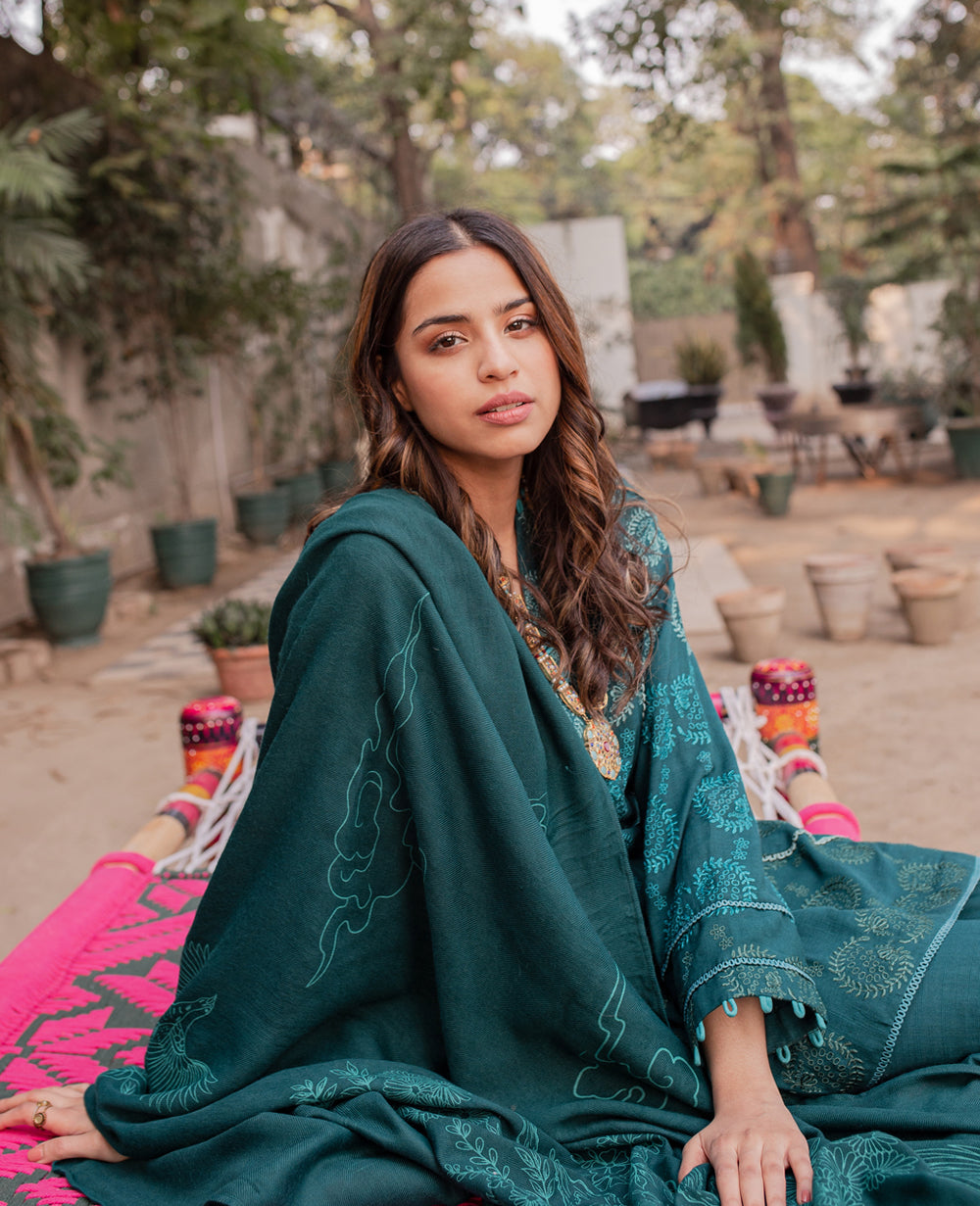 Plain Chiffon Dupatta with trimming