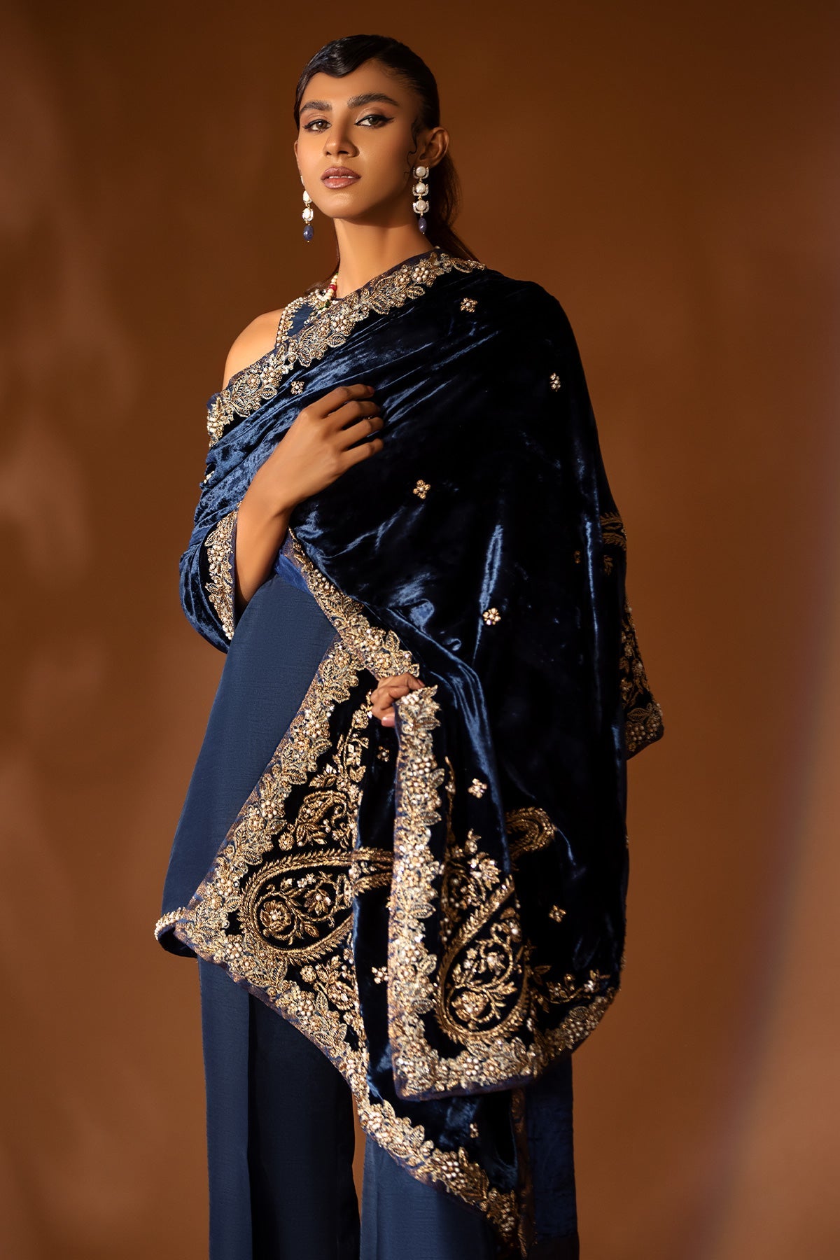 RJK-S-01-22-1 VELVET SHAWL