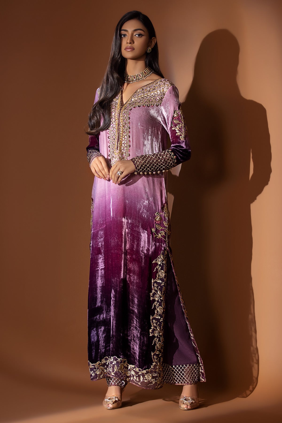 Natasha Aubergine Lehnga Choli
