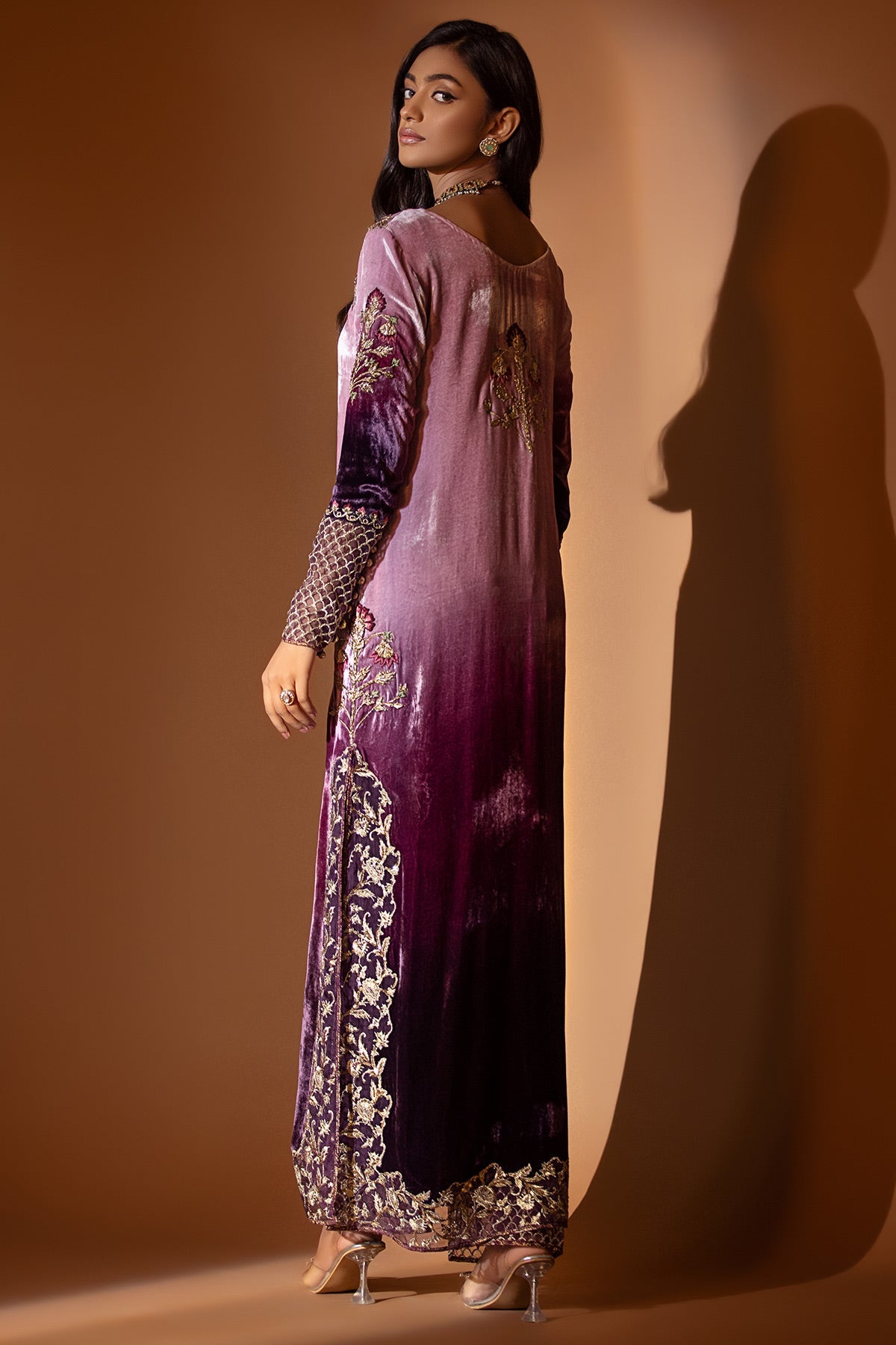 Natasha Aubergine Lehnga Choli