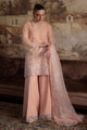 CORAL BLOOM-4PC ORGANZA EMBROIDERED PRET