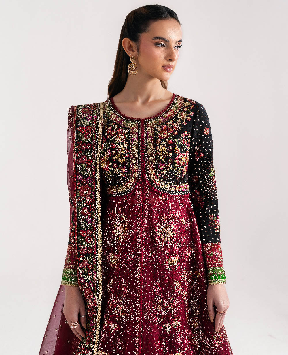 Embroidered silk Pants (as shown)
