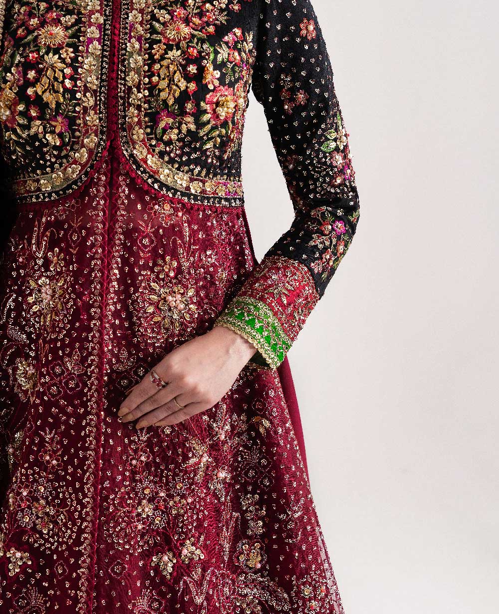 Embroidered silk Pants (as shown)