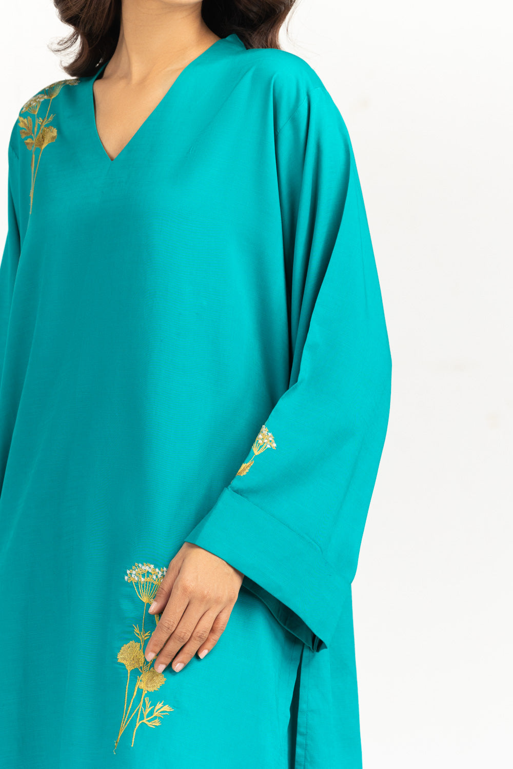 Rawsilk Embroidered Co-Ord Set