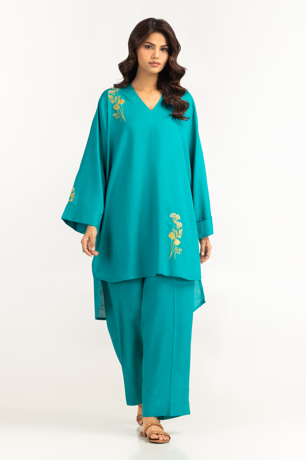 Rawsilk Embroidered Co-Ord Set