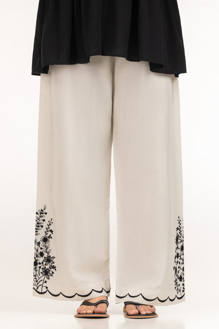 Rawsilk Embroidered Trouser